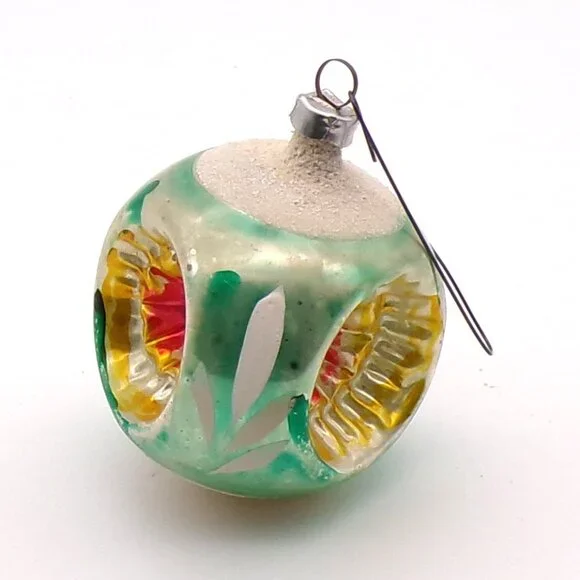 Vintage 50s 60s Glass Christmas Ornament - Picture 7 of 8
